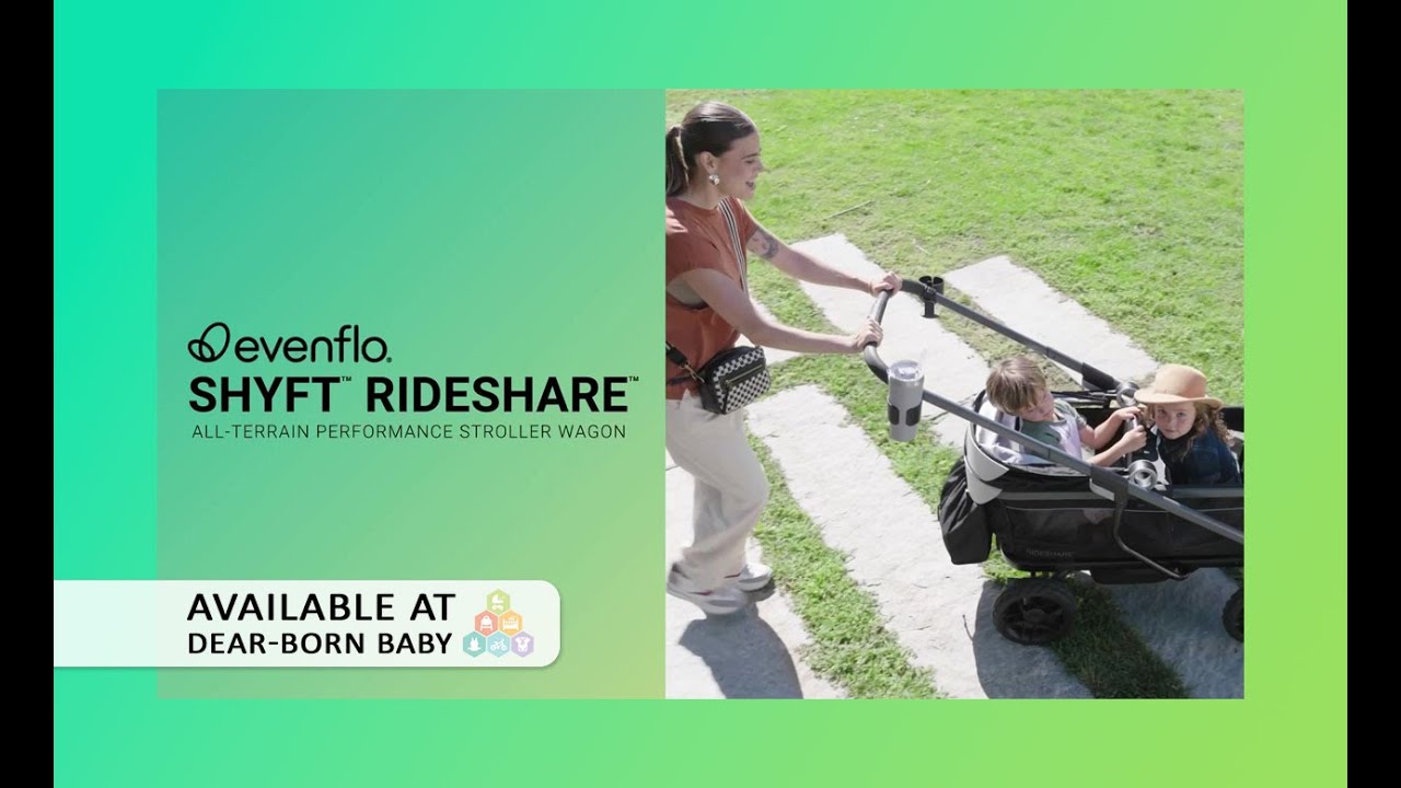 Evenflo Shyft Rideshare All-Terrain Performance Stroller Wagon - Available at Dear-Born Baby