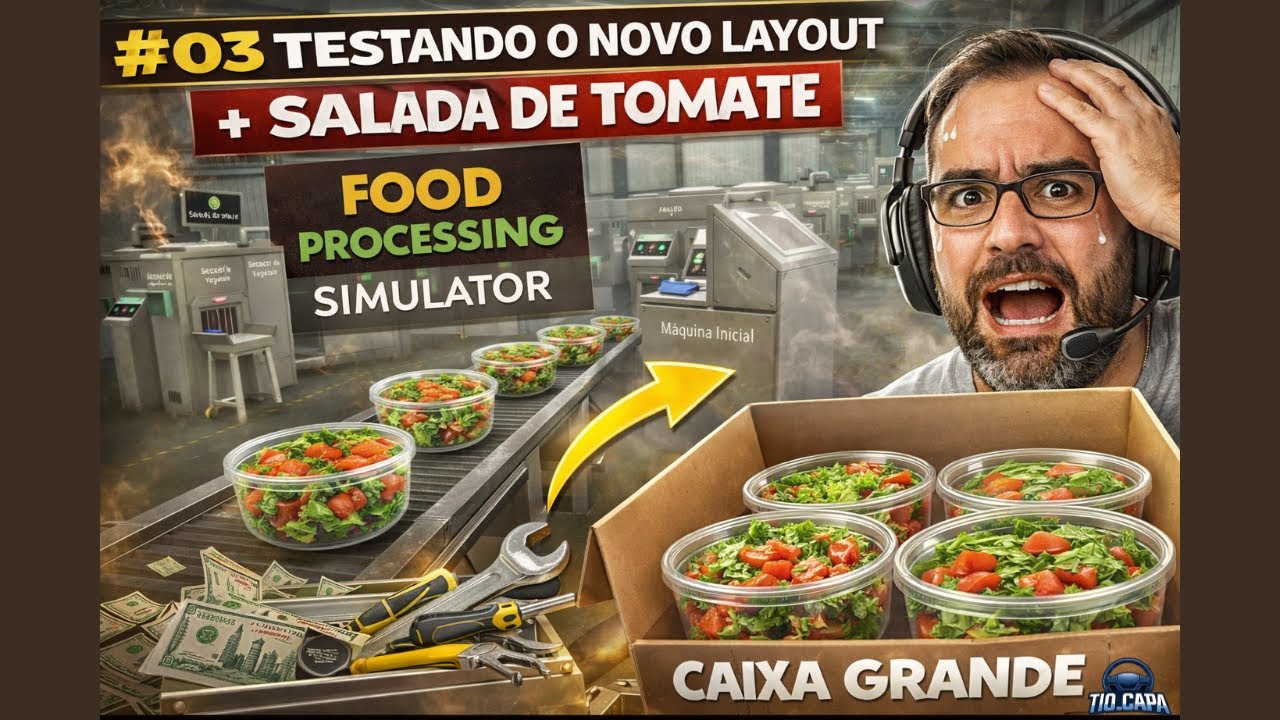 DEU CERTO! NOVO LAYOUT, TOMATE E MANUTENÇÃO | Food Processing Simulator Ep03