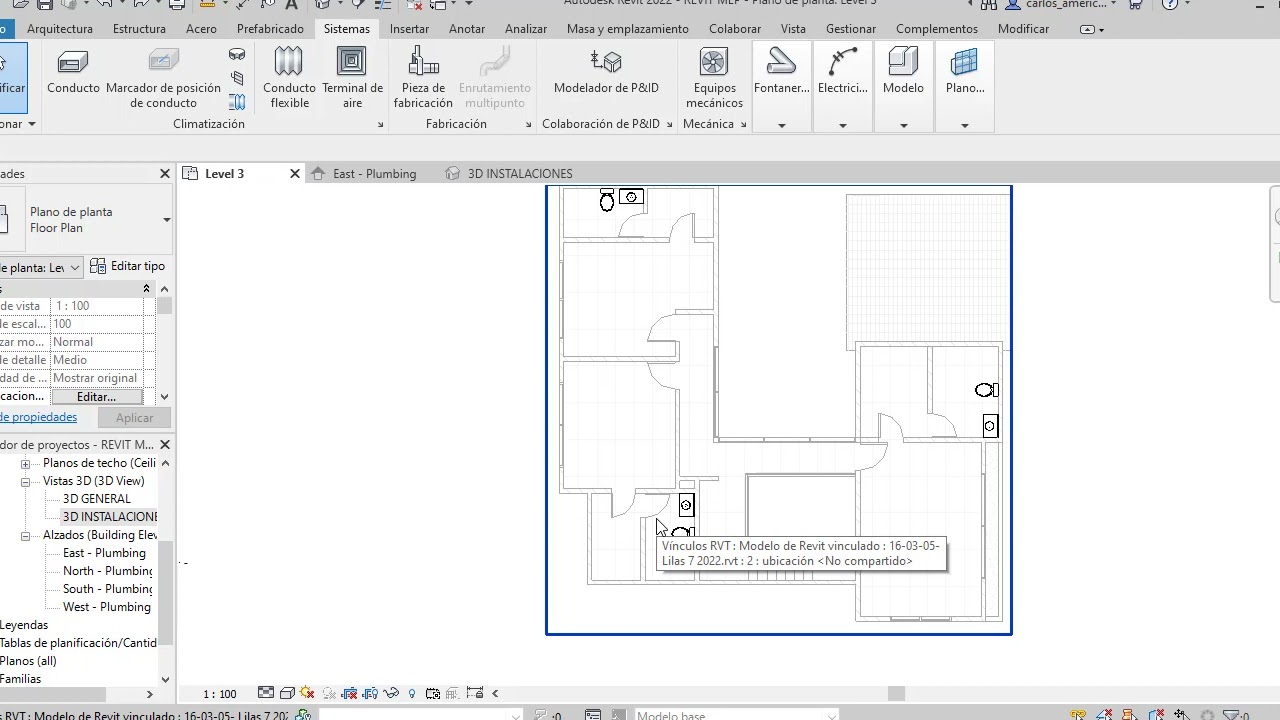 REVIT MEP 10 : Crear sistema de agua fría
