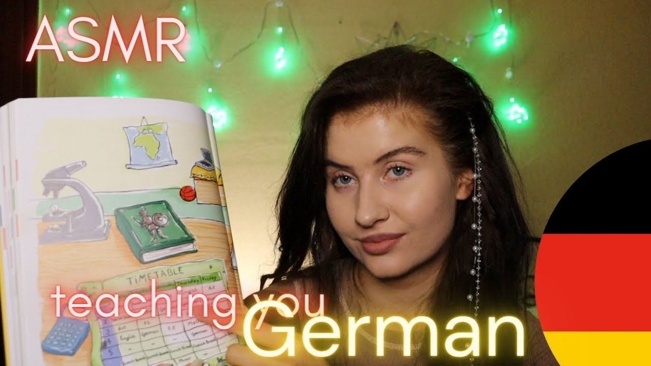 ASMR teaching you GERMAN days & months | show&tell (soft spoken) to make you sleepy 😴 💤