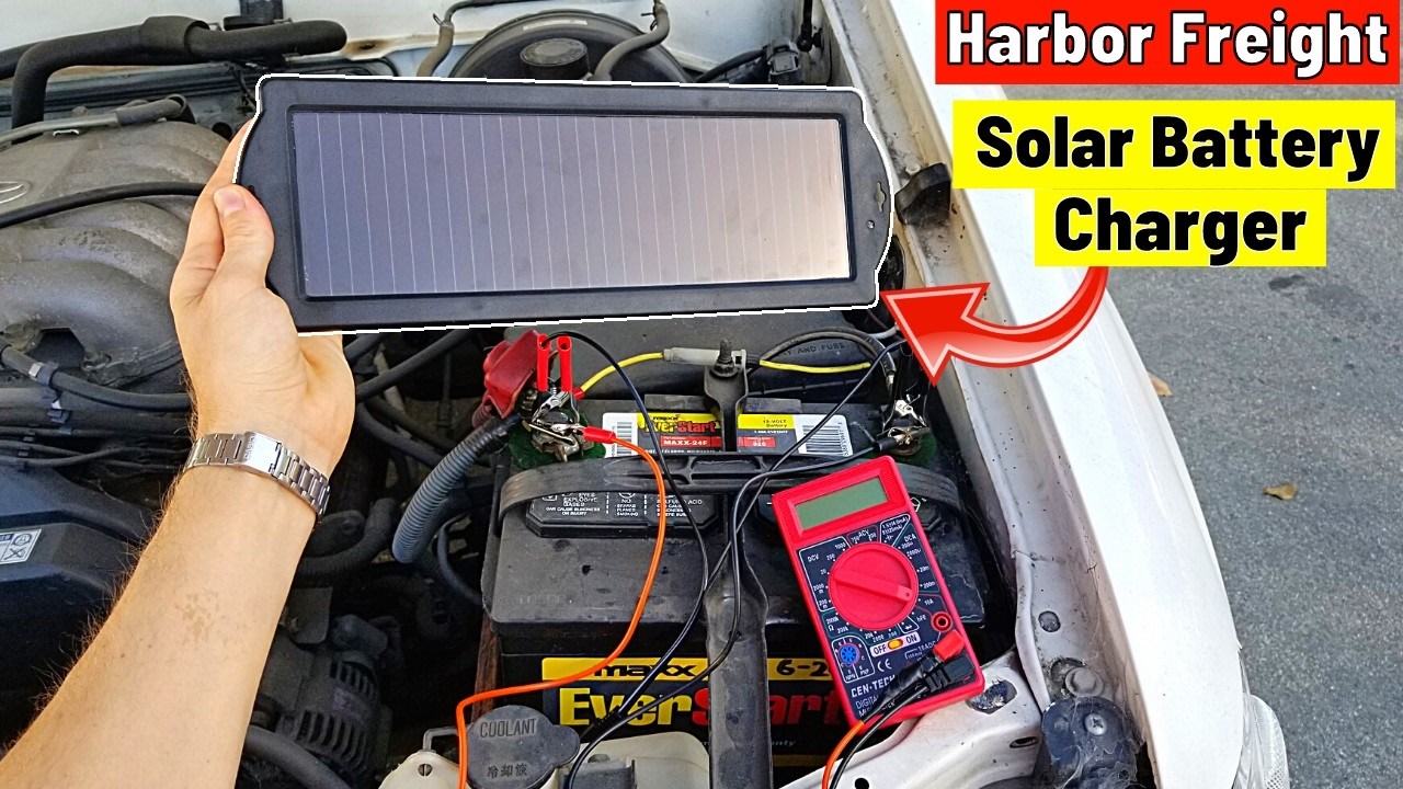 Harbor Freight Solar Battery Charger Test + Review. Does it ACTUALLY WORK?