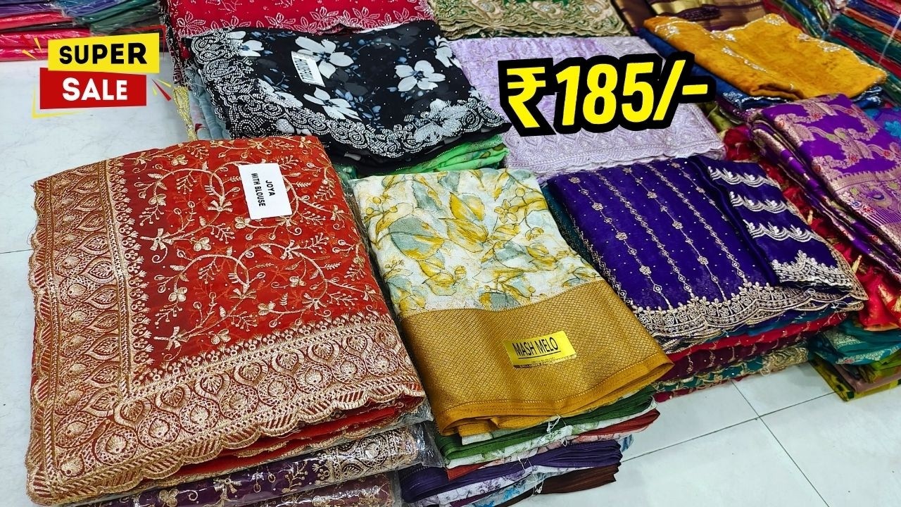 Madina Wholesale Sarees -- ధమాకా💥ఆఫర్ చీరలు -- AL Mughni Textiles