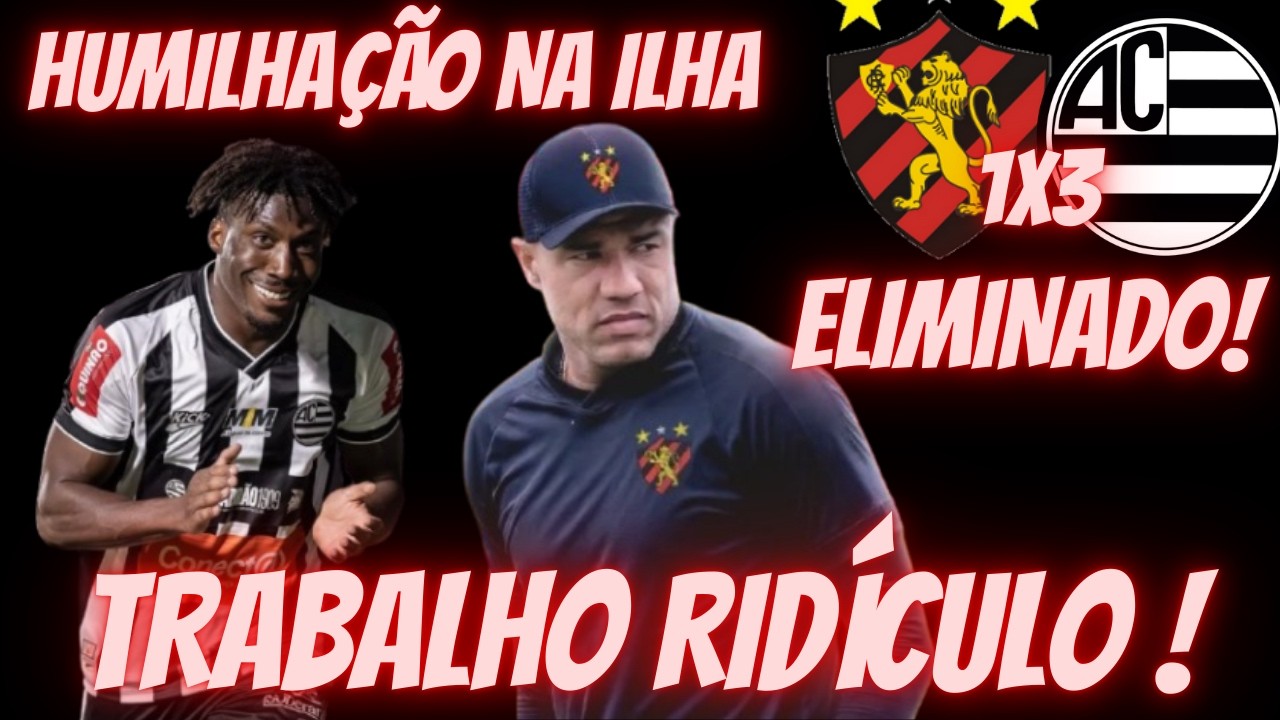 ❌SPORT ELIMINADO E HUMILHADO NA COPA DO BRASIL ! SPORT 1X3 ATHLETIC - GOLS E ANÁLISE DO JOGO