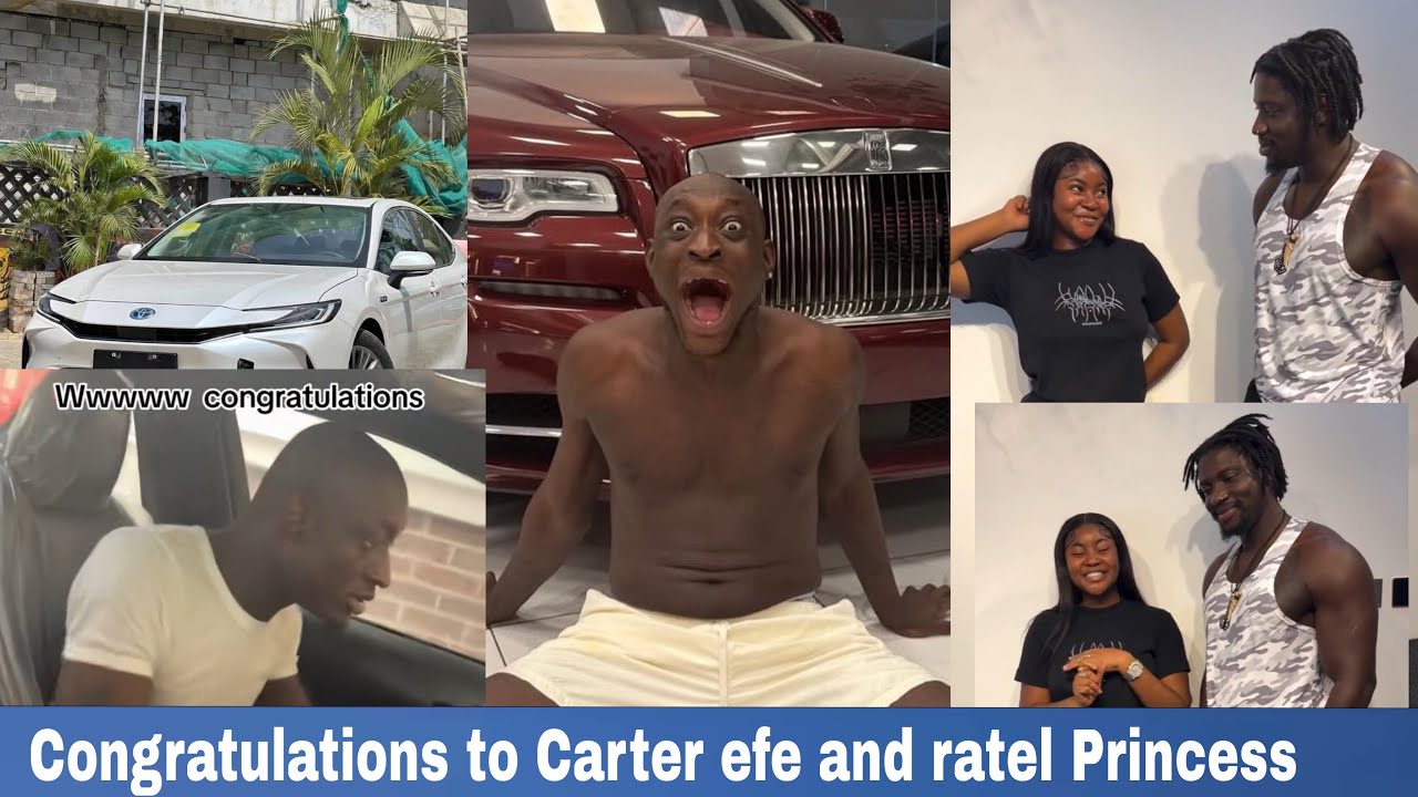 E MONEY SURPRISE CARTER EFE WITH 70,000,000 TOYOTA CAR AS VDM & RATEL PRINCESS CELEBRATE ANNIVERSARY