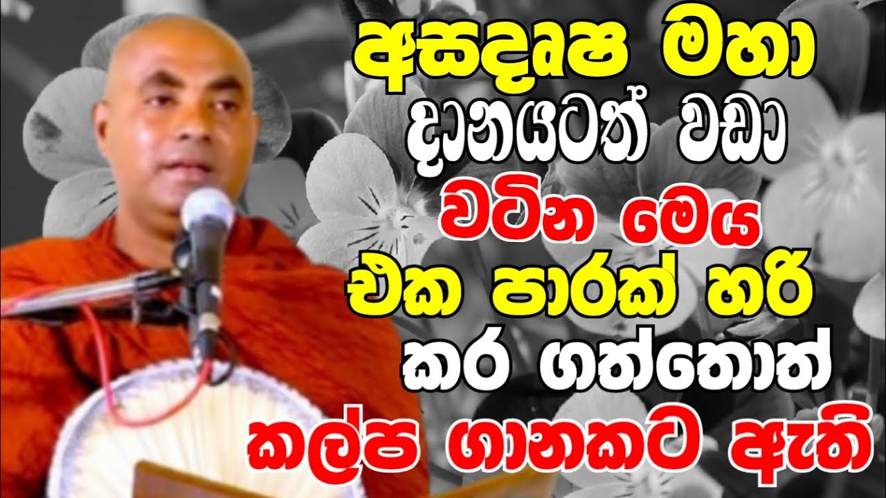 අසද්ෘෂ මහා දානයටත් වඩා වටිනා මෙය එකපාරක් හරි කරගත්තොත් හොඳටම ඇති|Ven Koralayagama Saranathissa Thero