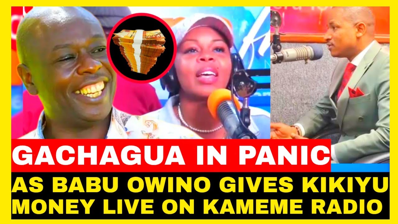Гачагуа в шоке, когда Бабу Овино дал деньги кикуйю в прямом эфире радиошоу Kameme.