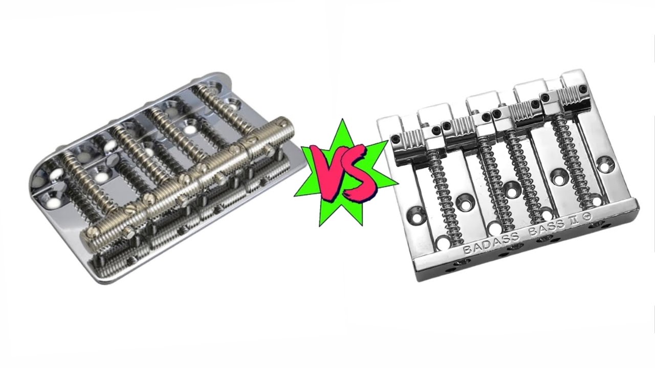 Fender original bridge vs badass Bridge Comparison 