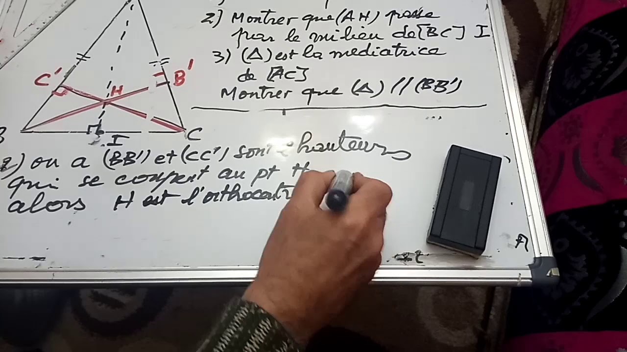 2AC et 1AC/ exercice sur les droites remarquables dans le triangle