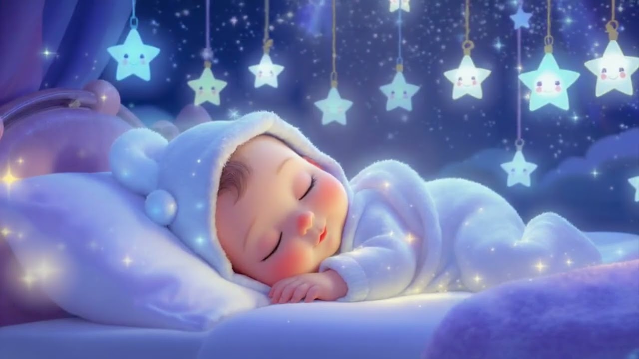 🎶 Brahms Lullaby 🧸 Sleep Music for Babies 💫 Sleep in Minutes