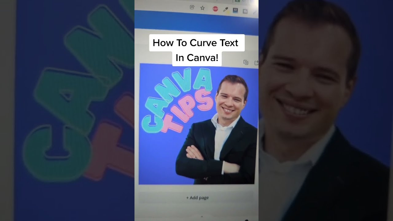 How To Curve Text In Canva! #Shorts