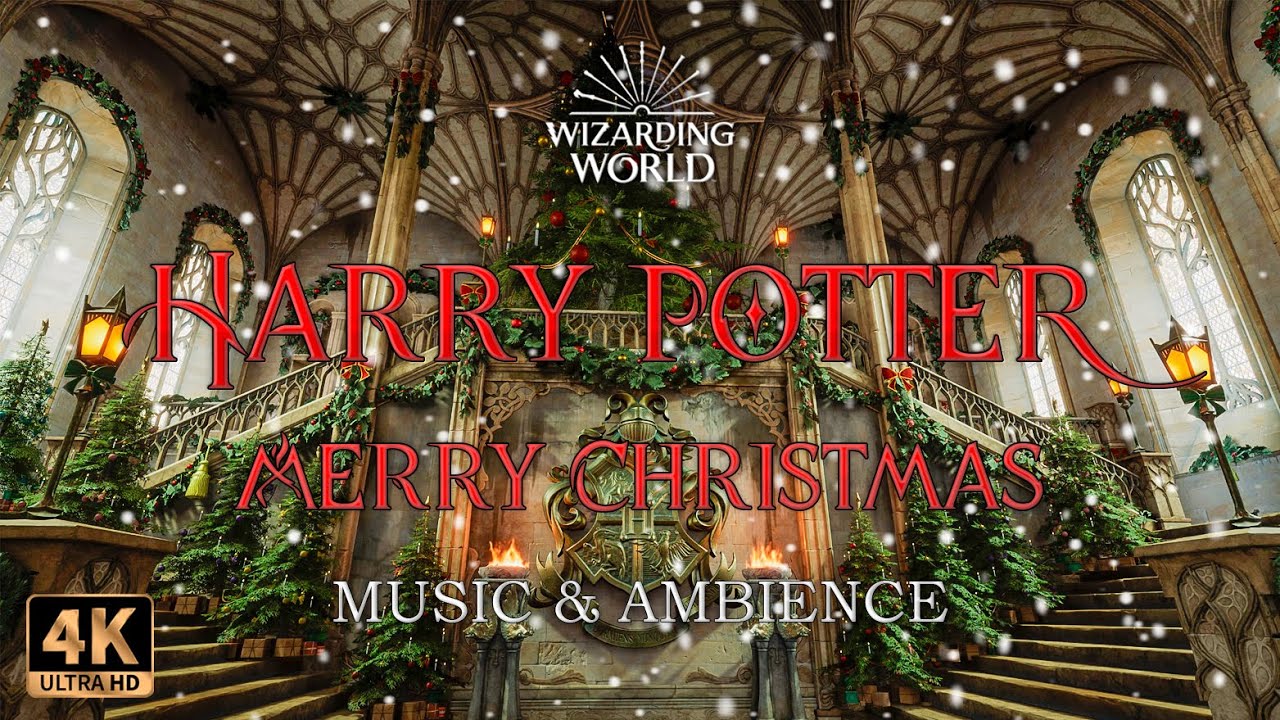 🎁Merry Christmas at Harry Potter❄️| Beautiful Christmas Harry Potter Music & Cozy Winter Ambience 🕯️