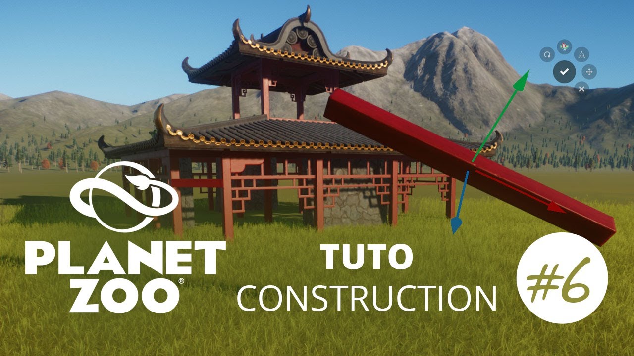 Planet Zoo Tuto FR 🏠 #6 La construction en détails | Grilles, axes, toits, murs, ornements !