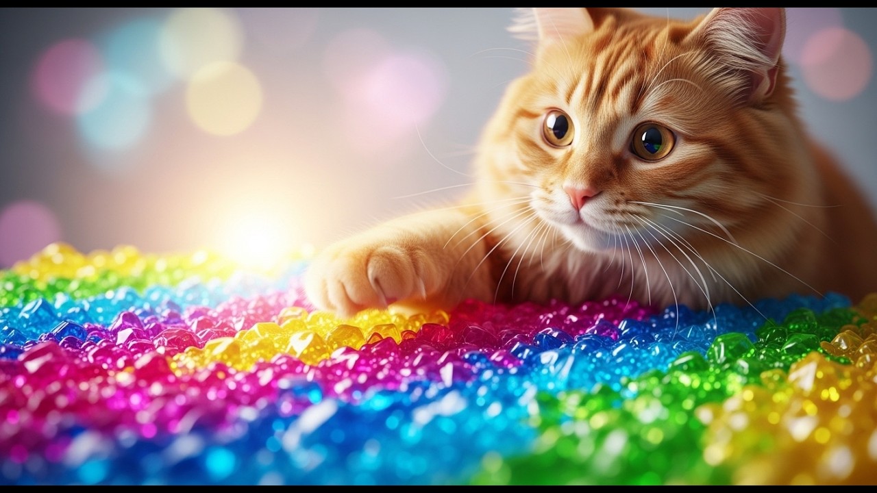 Animal ASMR 🐶🐱 Colorful Textures for Sleep & Relaxation | No Talking