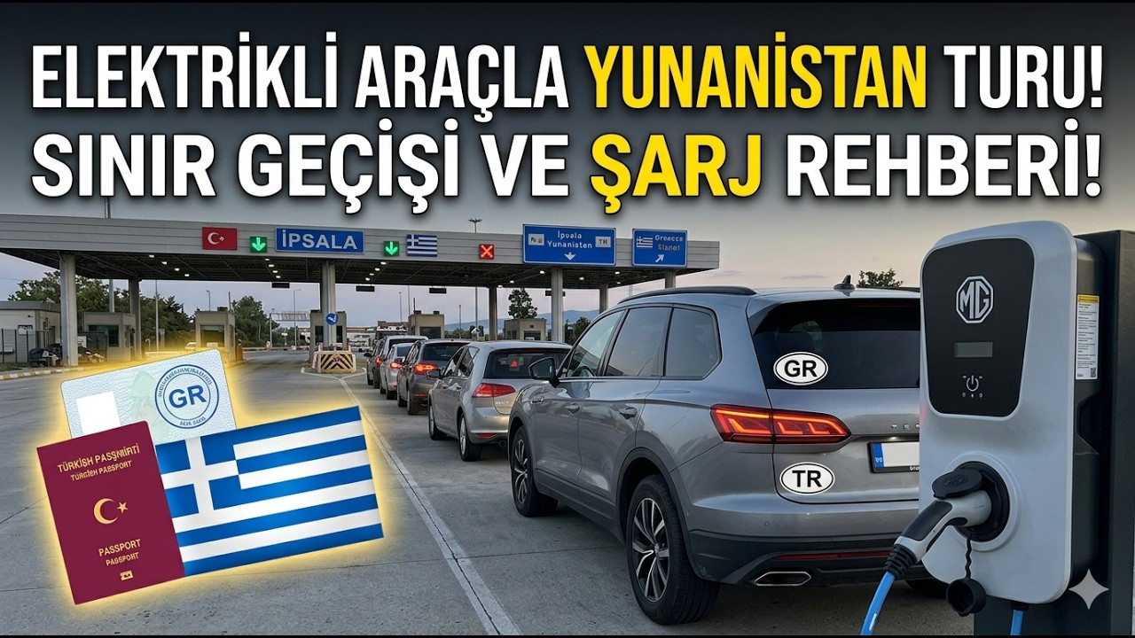 Elektrik araba ile Halkidiki, Thassos, Selanik, Kavala tatili (Vlog 1. Bölüm) #elektrikliotomobil