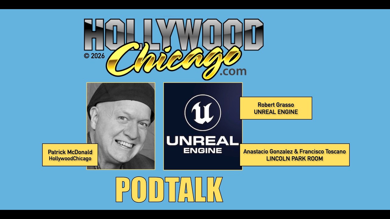 Robert Grasso of UNREAL ENGINE, Anastacio Gonzalez & Francisco Toscano of LPR, w/Patrick McDonald