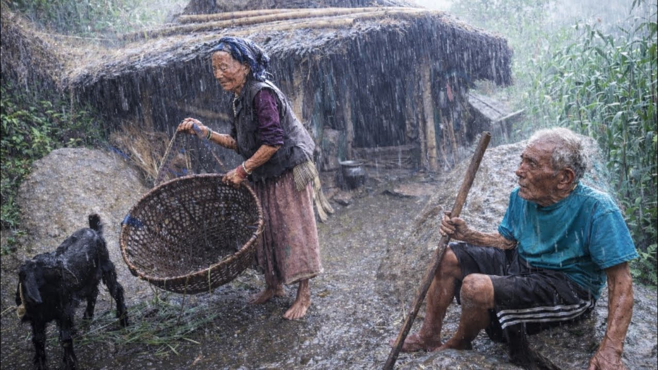 Rain-Soaked Mountain Village | Simple Shepherd Life Story