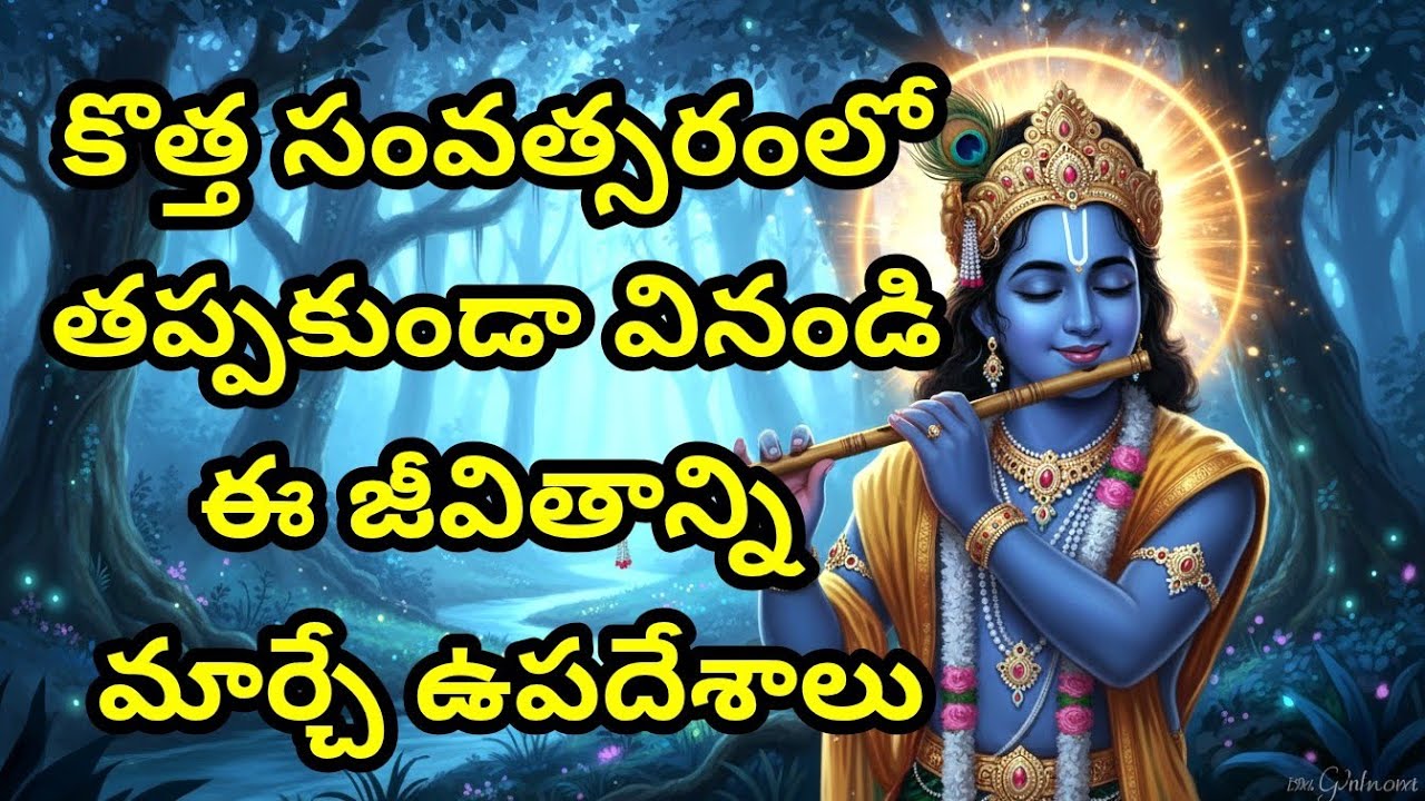 కొత్త సంవత్సరంలో తప్పకుండా వినండి ఈ జీవితాన్ని మార్చే ఉపదేశాలు Telugu Krishna Quotes | Bhagavad Gita