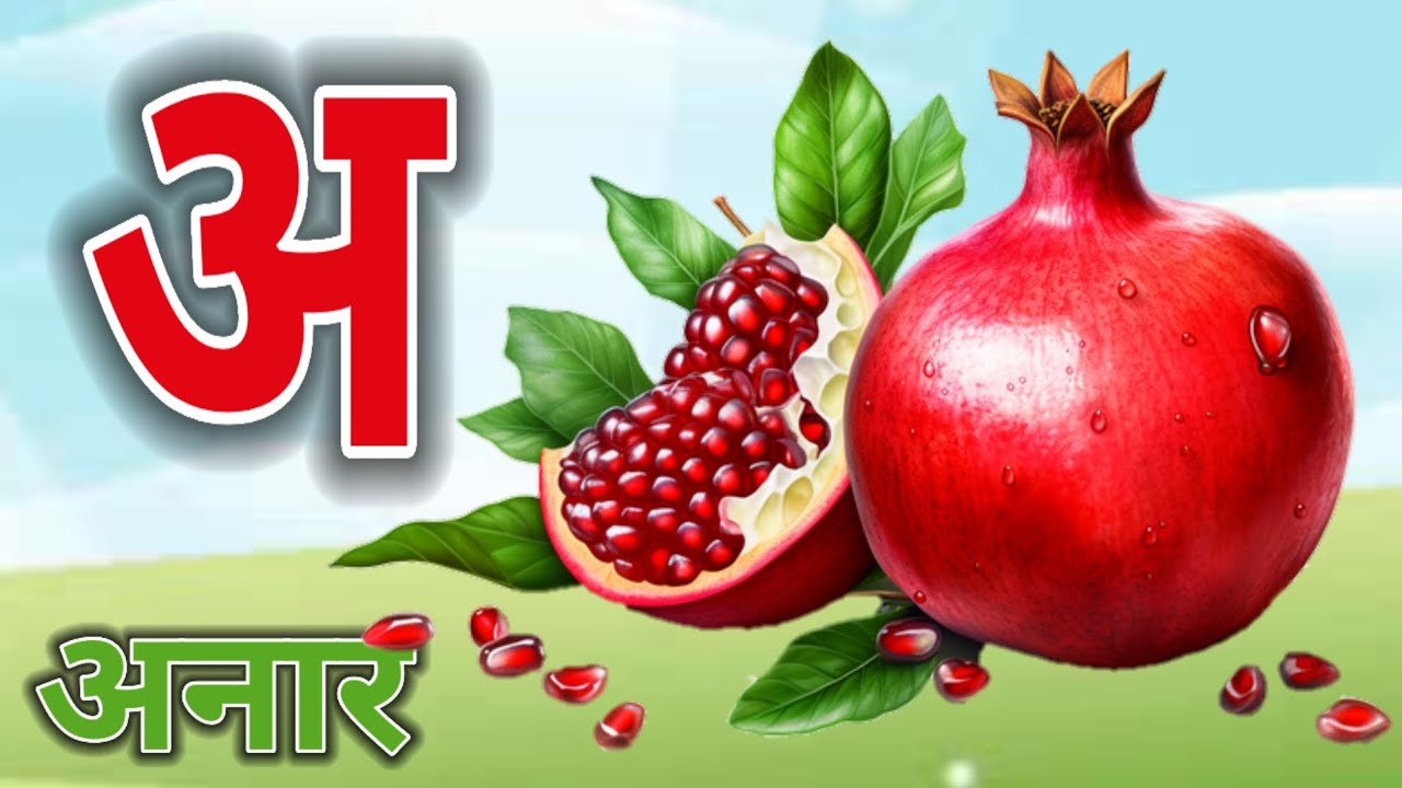 a se anar, aa se aam #hindivarnmala #हिंदीवर्णमाला #असेअनारआसेआम#chunchutv