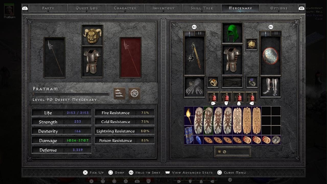 Diablo II: Resurrected blessed hammer build