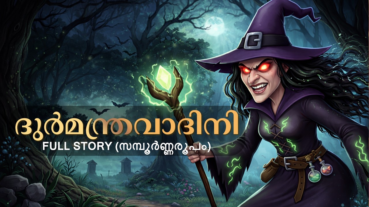 ദുർമന്ത്രവാദിനി - Full Story| Wicked Witch| Kid's Moral Stories | Sajiritha The Storyteller