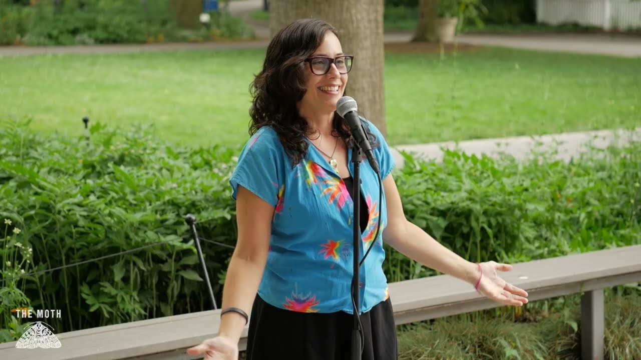 The Moth StorySLAM Winner Kona Morris performs 