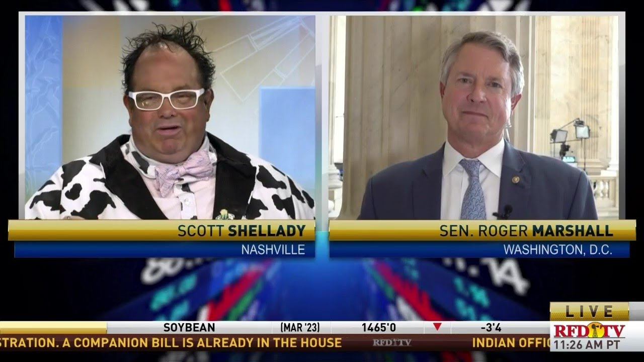 Sen. Marshall Discusses Inflation on the Farm with Scott Shellady on RFDTV's Cow Guy Close