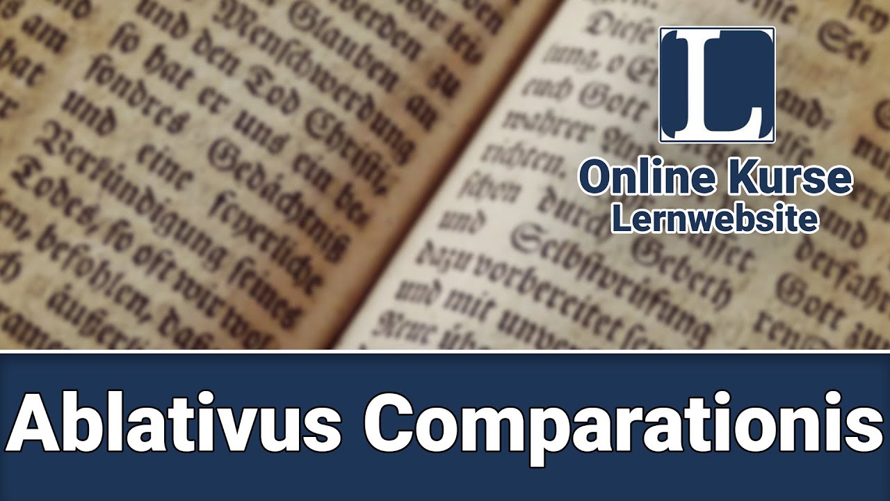 Ablativus Comparationis Beispiel - Erklärung!