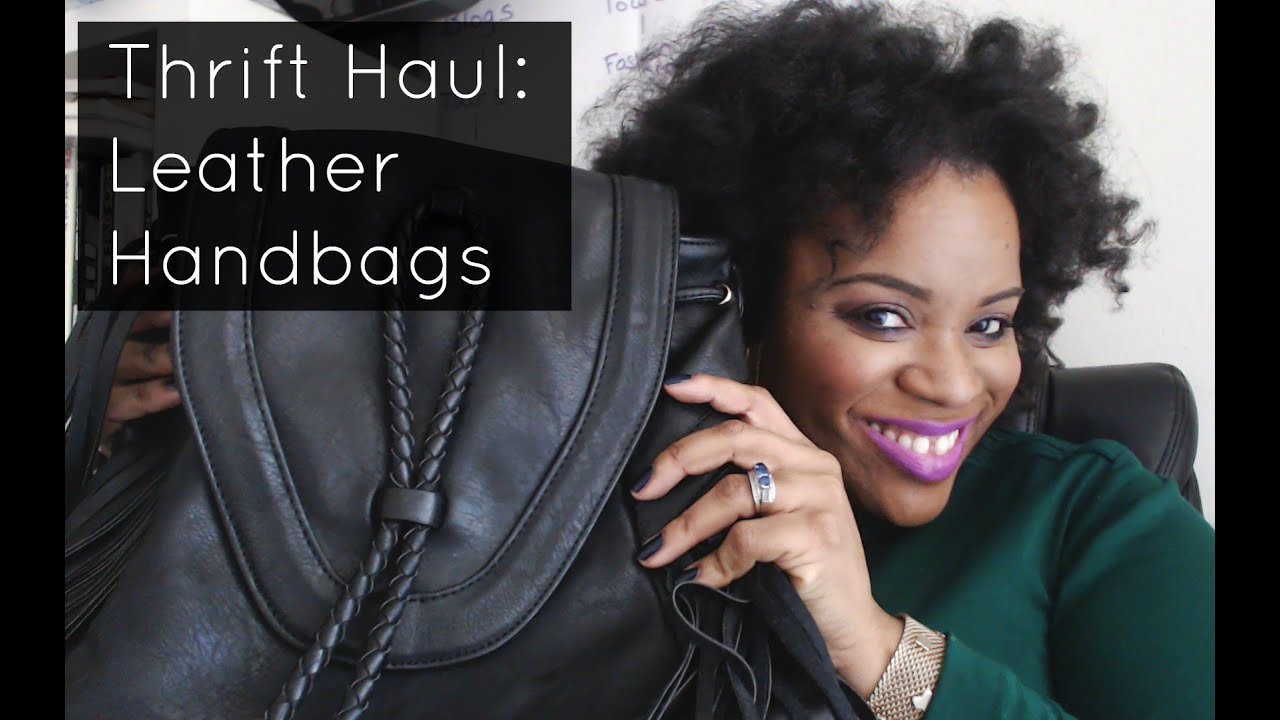 Thrift Haul: Leather Handbags