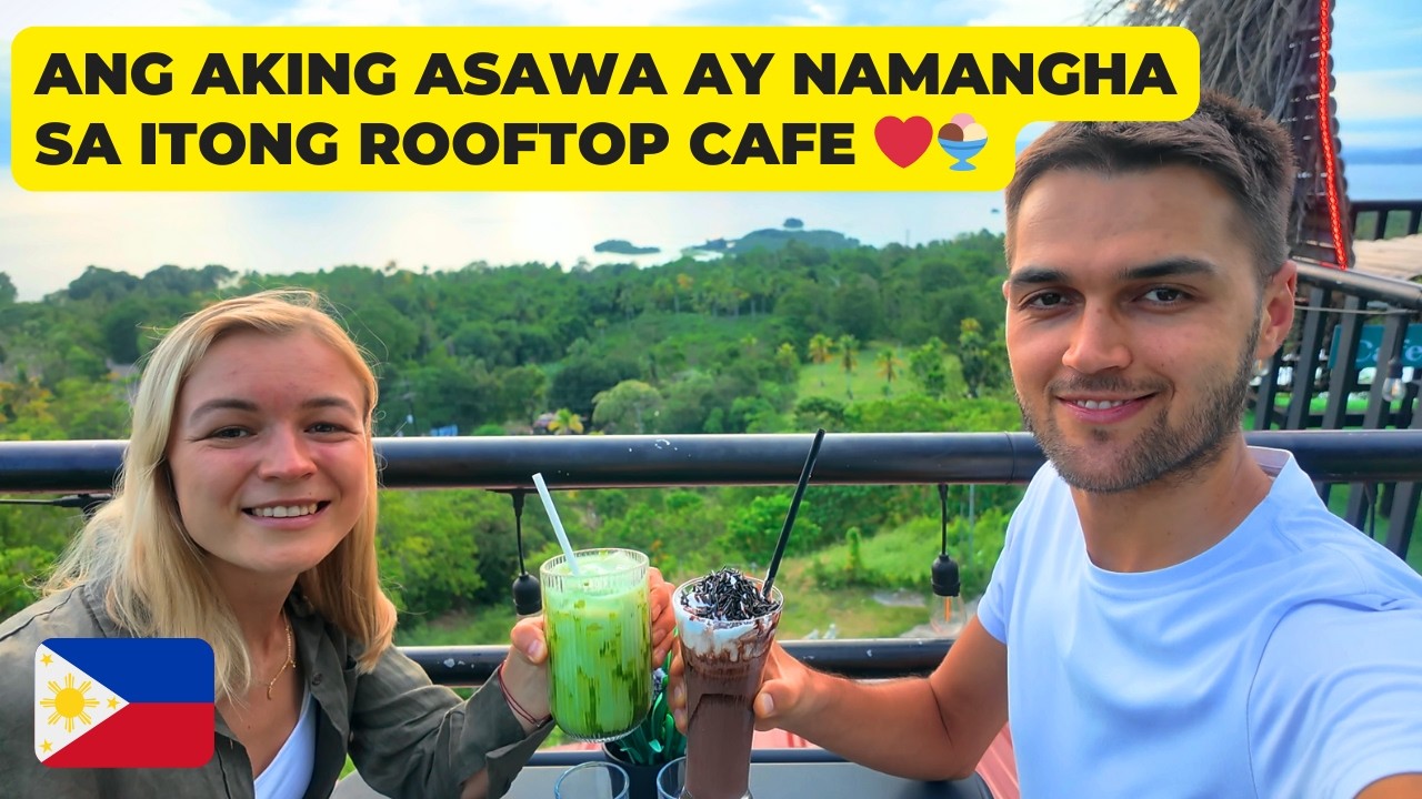 🇵🇭 MY WIFE AMAZED BY THIS ROOFTOP CAFE IN THE PHILIPPINES. MASARAP! ❤️