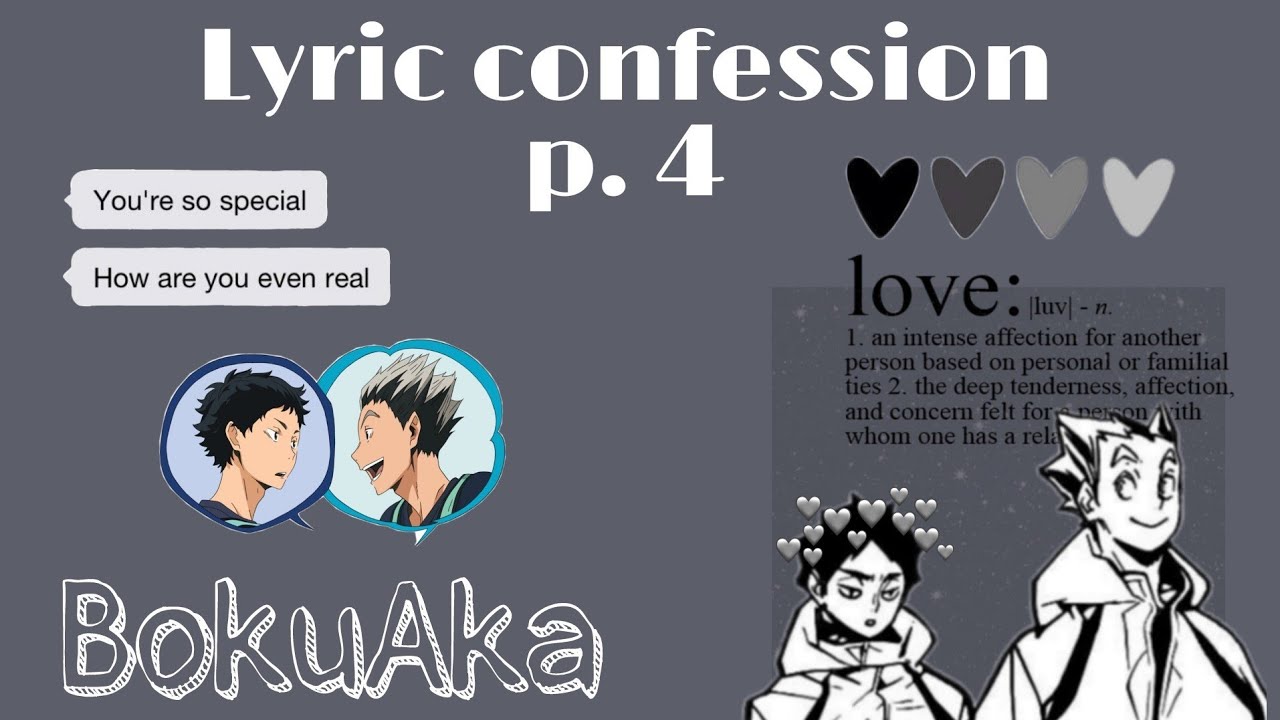 Lyric confession (sunkissed) | BokuAka | ft. captain squad | sunasphone
