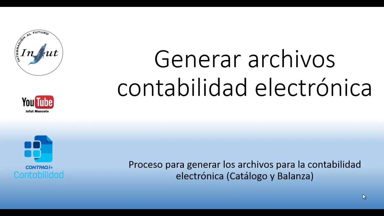 Genera los archivos de la contabilidad electrónica en Contpaqi Contabilidad