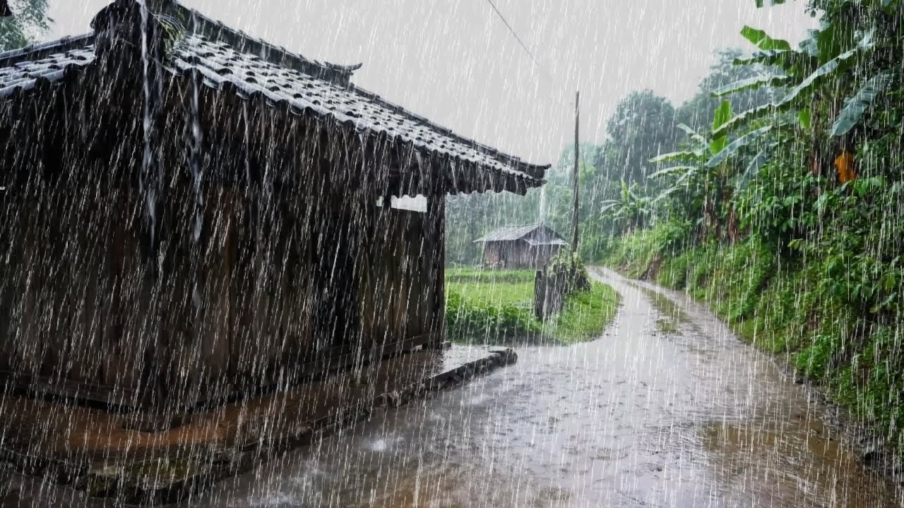 Extreme Heavy Rain 🌧️ | Comforting Rain Sound to Ease Stress and Encourage Deep Sleep