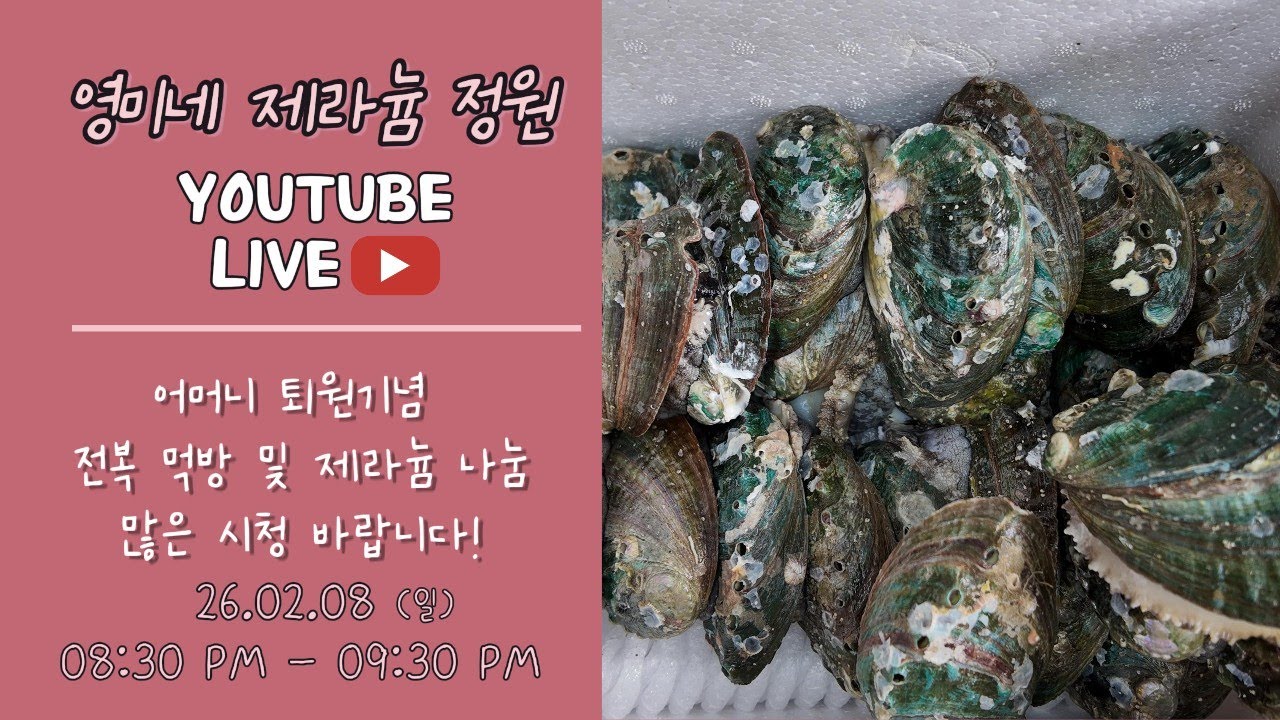 26.02.11(수) 영미네 제라늄 정원 라이브