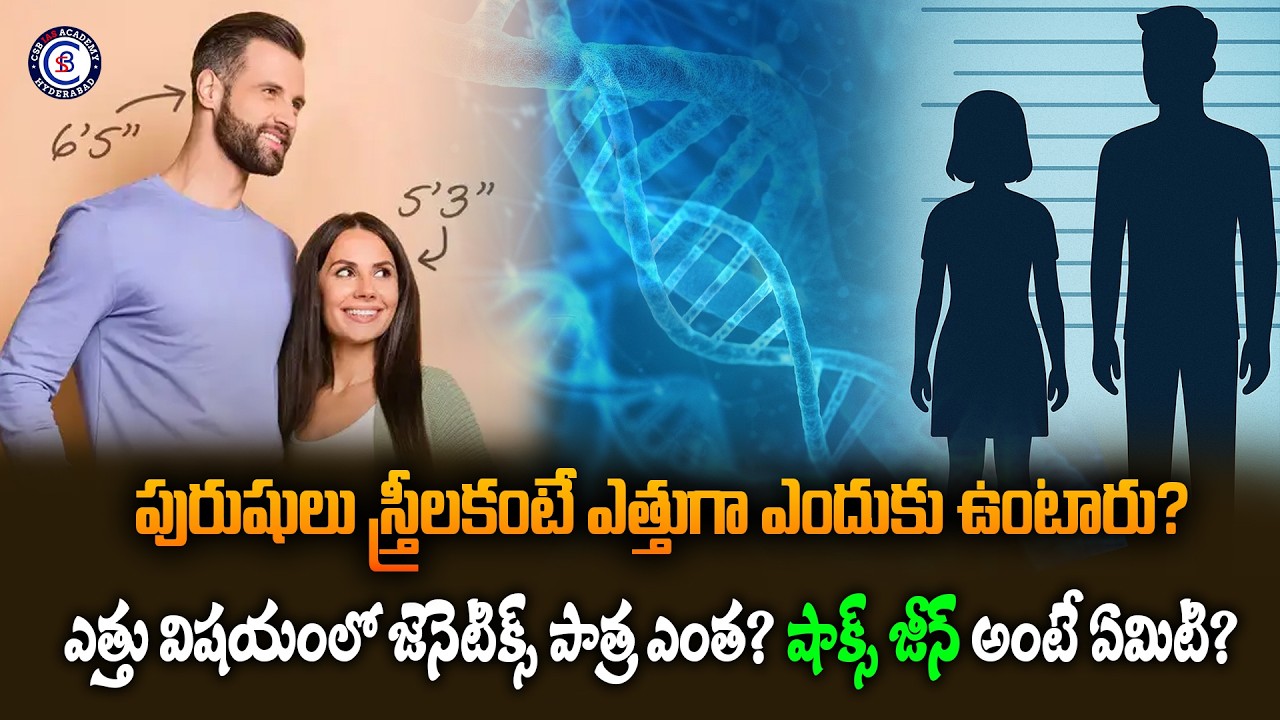 పురుషులు స్త్రీలకంటే ఎత్తుగా ఎందుకు ఉంటారు? ఎత్తు విషయంలో జెనెటిక్స్ పాత్ర ఎంత?