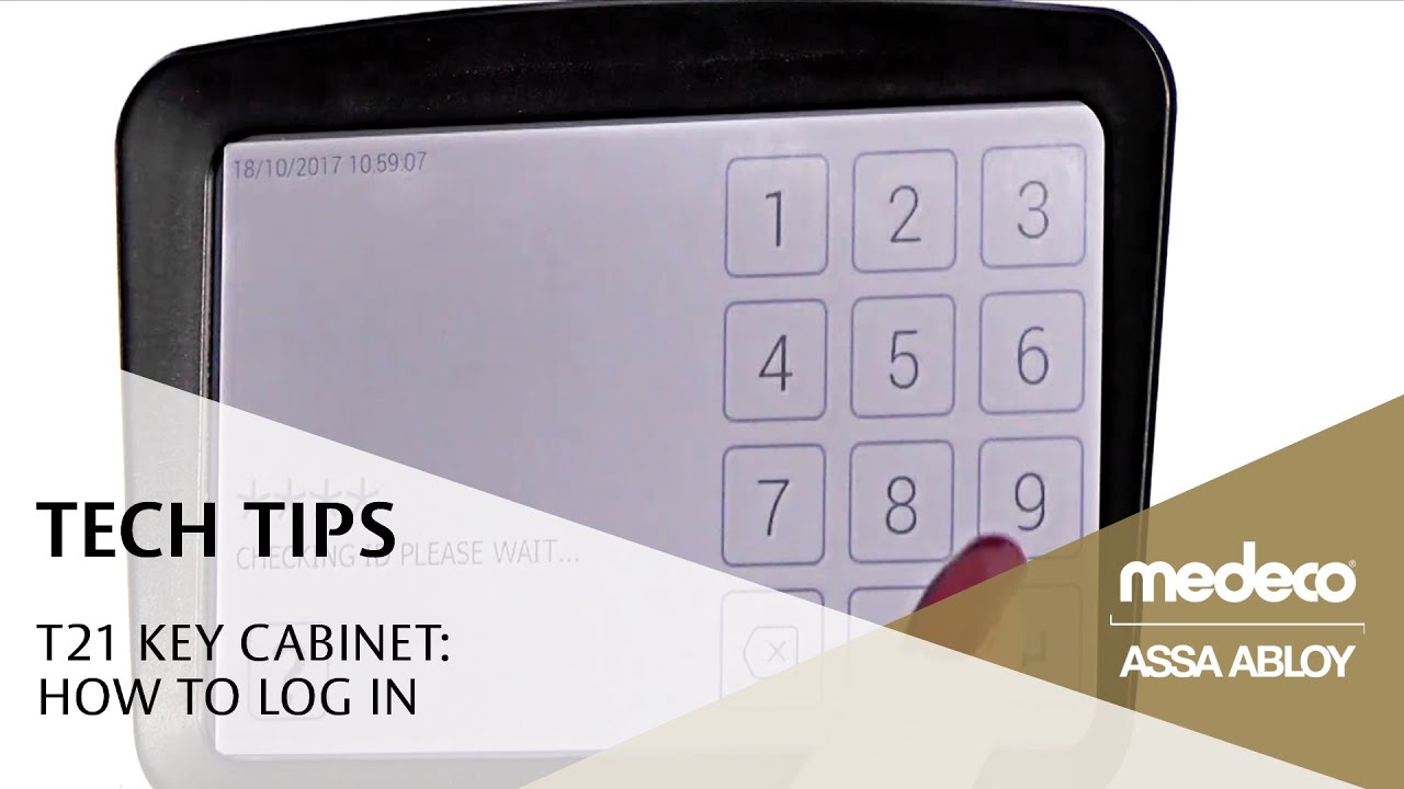 Medeco T21 Key Cabinet: How to Log In - Medeco Locks