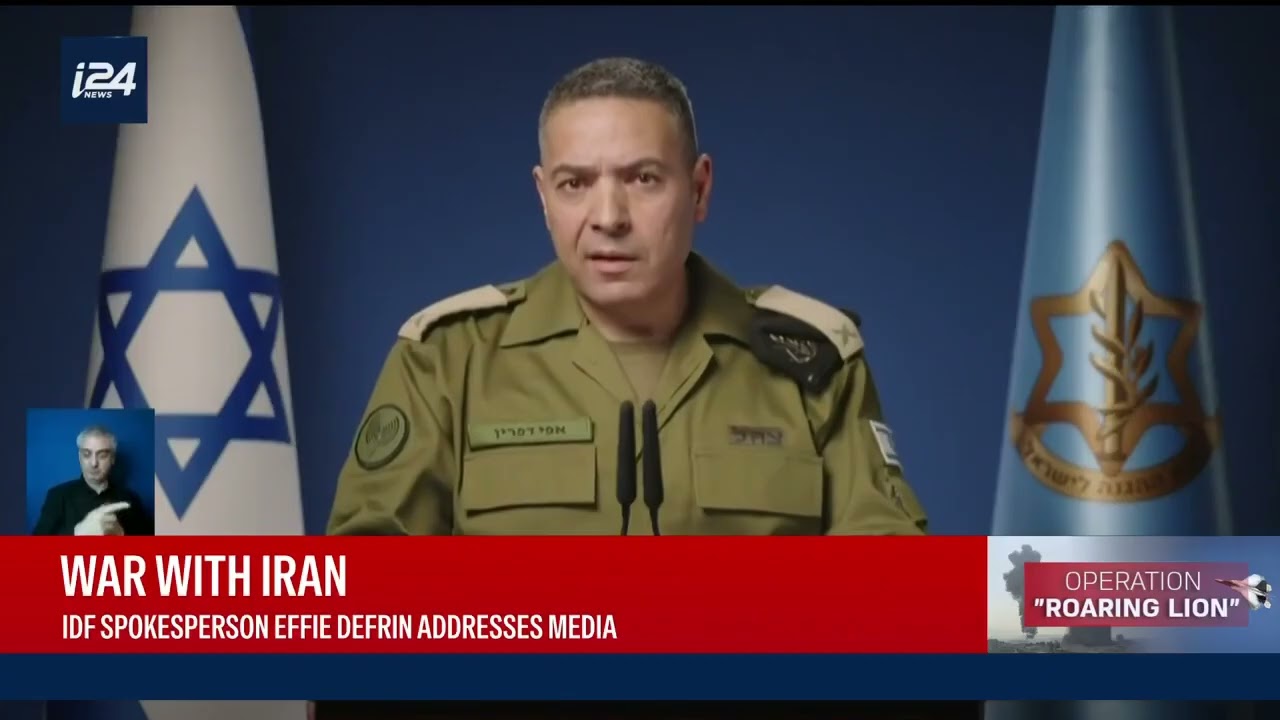 Il portavoce delle IDF parla ai giornalisti