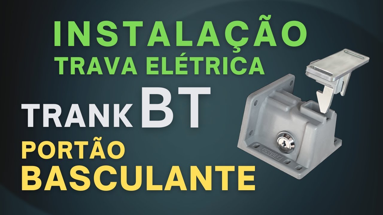 Instalação Trava Elétrica para portão de garagem TRANK BT - A única no sistema CADEADO