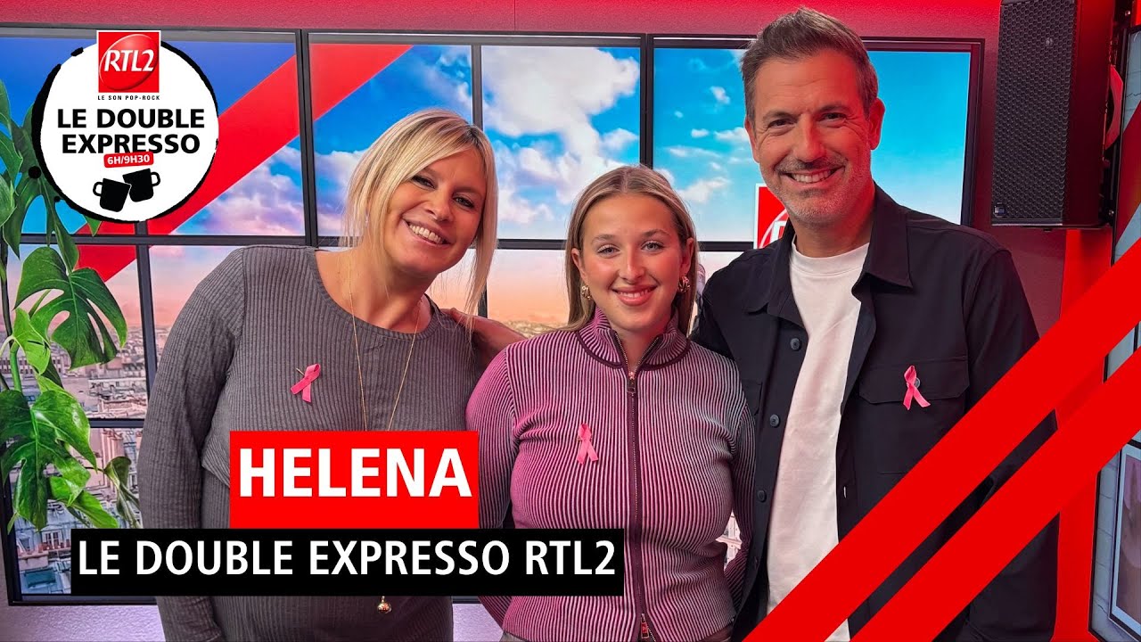 Helena en live et en interview dans Le Double Expresso RTL2