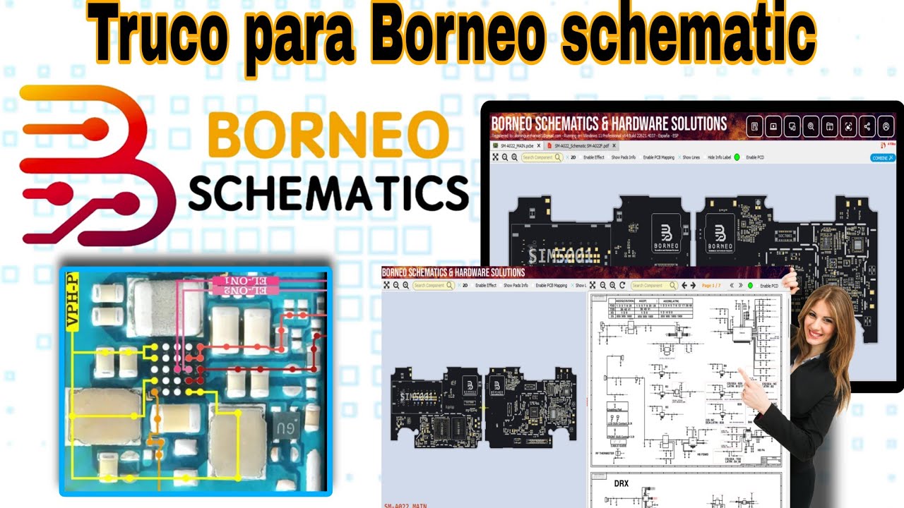 Borneo schematic COMBINACIÓN de bitmap y DIAGRAMA 💯 2025👌