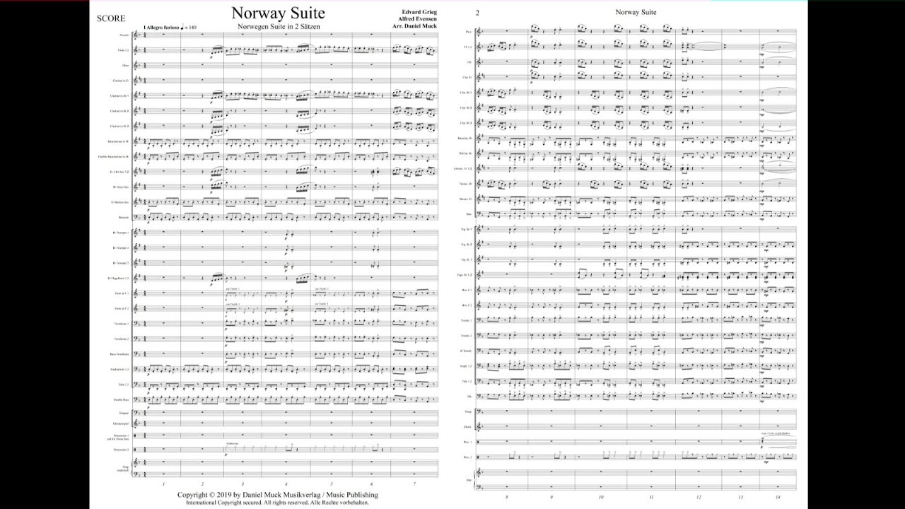 Norway Suite - Grieg & Evensen/Arr. Daniel Muck