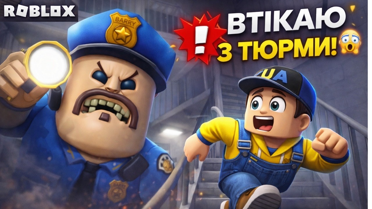 ВТЕЧА З ТЮРМИ БАРРІ 😱 Barry’s Prison Run (Obby) | Чи Зможу Я Втекти? Roblox