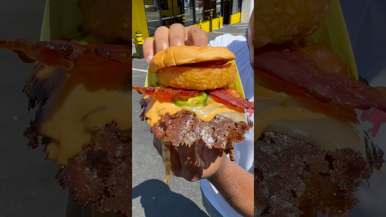Trying Smack Burgers in LA #foodie #foodvlog #losangeles #foodreview #burger #eating #restaurant #la