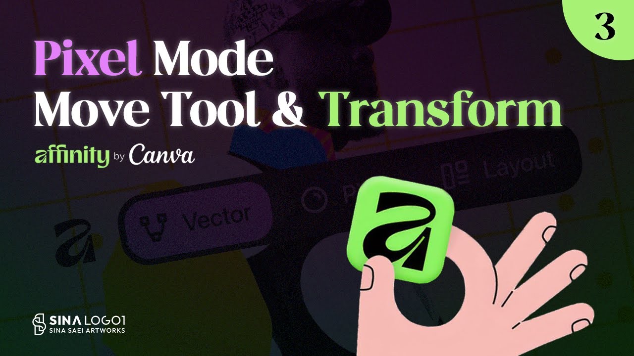 Affinity Tutorial | Episode 3 – Pixel Mode : Move Tool & Transform