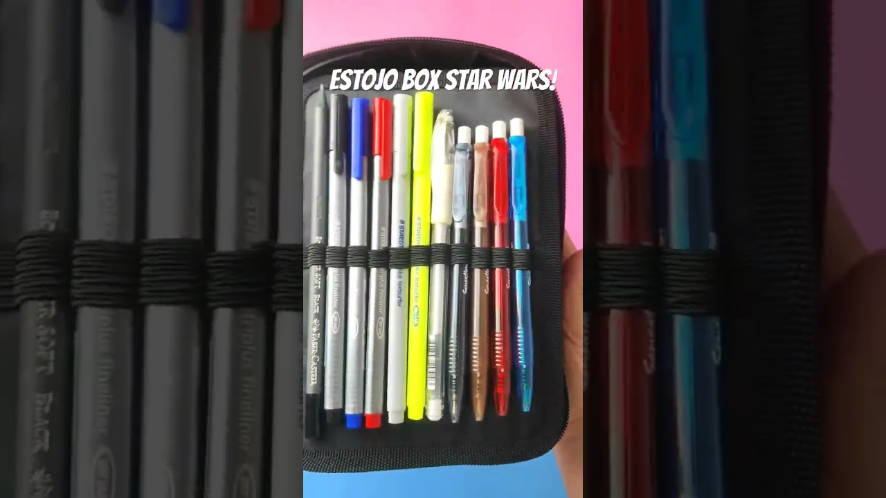 Chegou o Estojo Box 100 pens Star Wars!