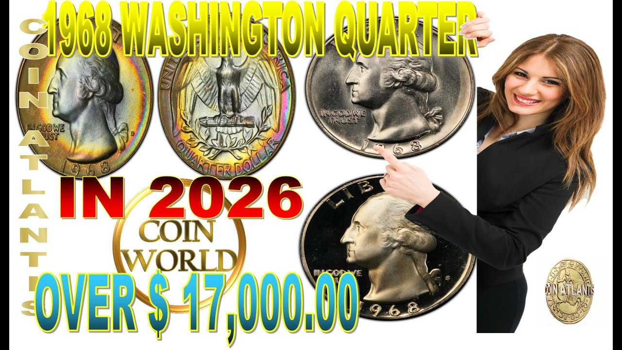 1968 Washington Quarter Coin Value . OVER $17,000.00 in 2026
