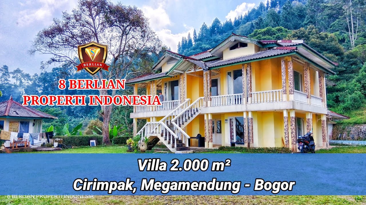 Dijual VILLA didaerah PEGUNUNGAN dengan VIEW GUNUNG, BUKIT dan CITYLIGHT, udara SEJUK dan DINGIN