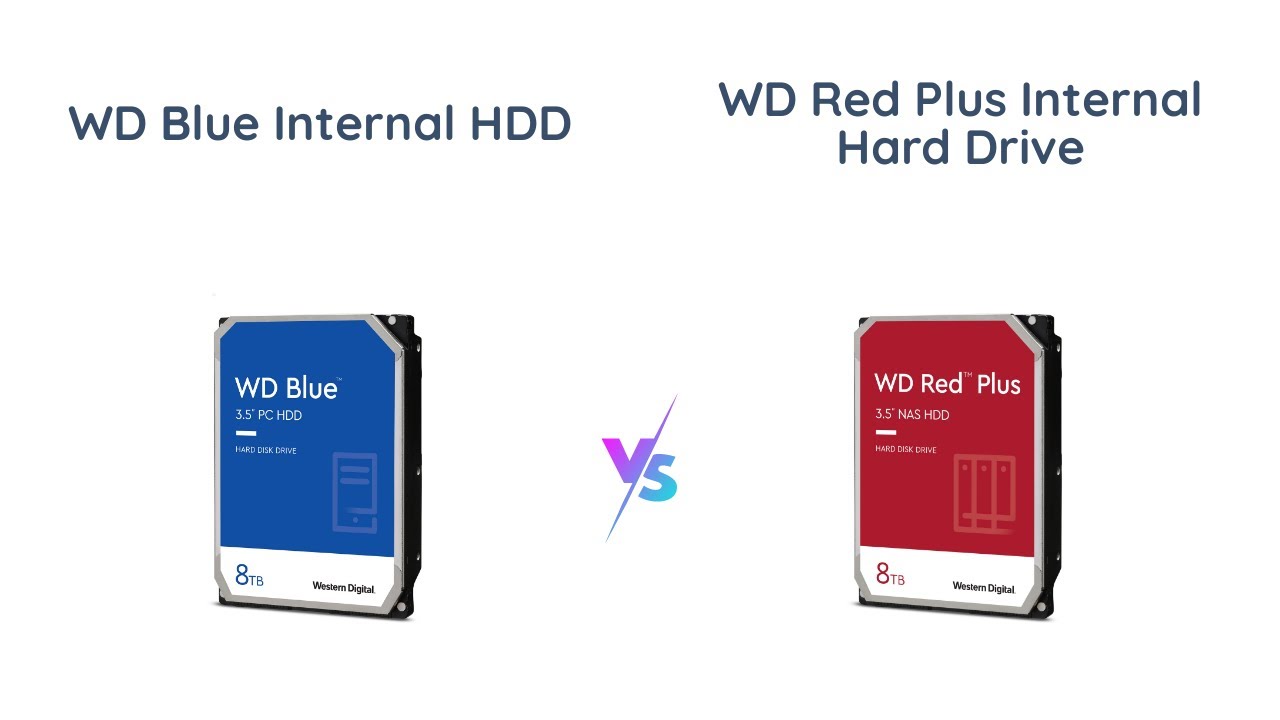 WD Blue vs WD Red Plus: Which is the Best 8TB Internal Hard Drive?