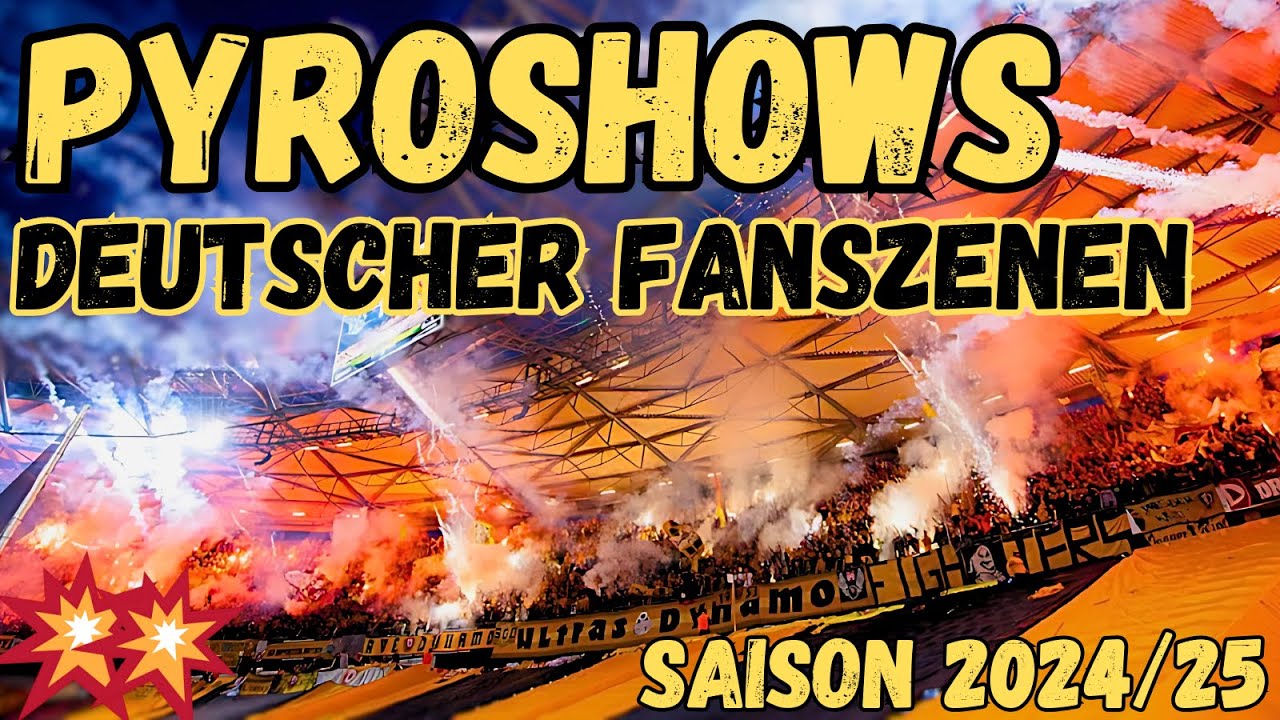 Die BESTEN PYROSHOWS DEUTSCHER FANSZENEN der Saison 2024/25!