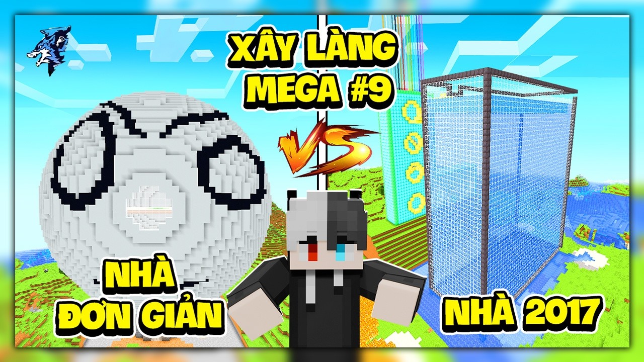 Siro Xây Làng Mega #9 ! Những Ngôi Nhà To Và Đơn Giản Nhất Làng