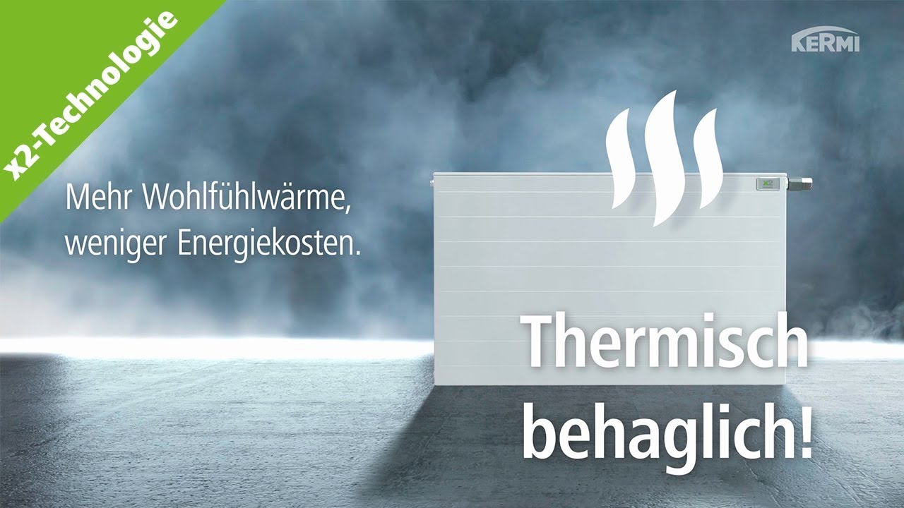 Kermi Flachheizk&ouml;rper therm-x2 - Thermische Behaglichkeit